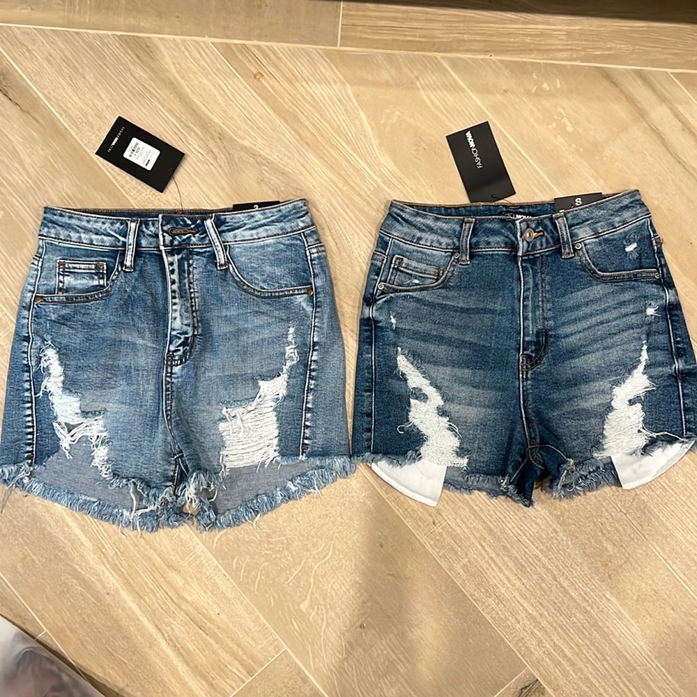Denim shorts pack of 2